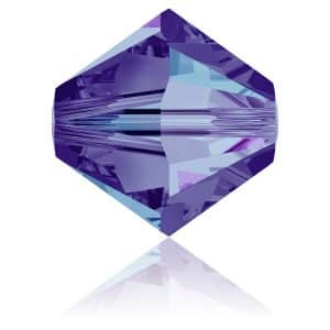 5328 4mm Sach 48 Swarovski toupie C. Heliotrope