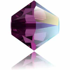 5328 4mm Sach 48 Swarovski toupie Amethyst Shimmer