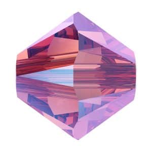 5328 4mm Sach 48 Swarovski toupie Rose Peach Shimmer 2x