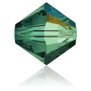 5328 3mm Sach 48 Swarovski toupie Emerald AB