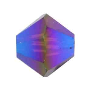 5328 6mm Sach 20 Swarovski toupie Burgundy AB 2x