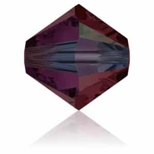 5328 6mm Sach 20 Swarovski toupie Garnet AB 2x