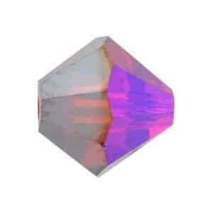 5328 6mm Sach 20 Swarovski toupie Lt Siam AB Satin