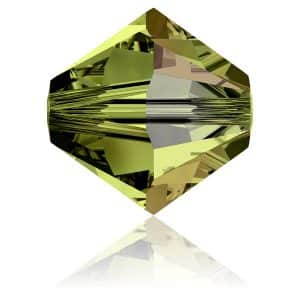 5328 6mm Sach 20 Swarovski toupie Olivine AB