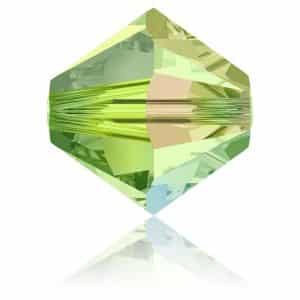 5328 6mm Sach 20 Swarovski toupie Peridot AB 2x