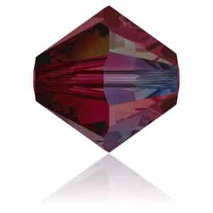 5328 6mm Sach 20 Swarovski toupie Ruby AB
