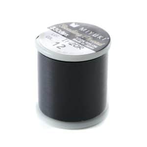 Bob. 50m Fil Miyuki Beading Noir