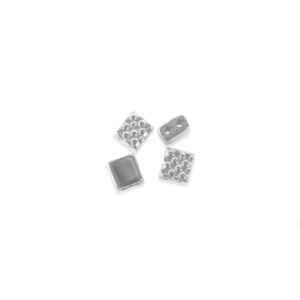 Perle métal Cymbal Parasporos Tila travaillée 5x5mm