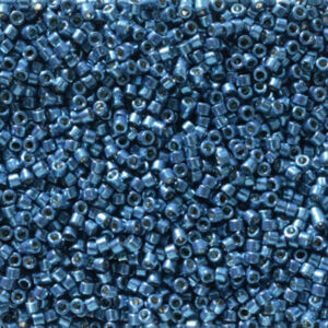 Sach 5g Délica 11/0 Bleu Aqua profond Galvanisé Duracoat N°2516
