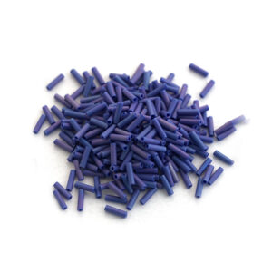 Sach 10g Bugles 2 inch 6x1.7mm trou rond Bleu Jeans Mat n°414FR