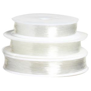 Bobine 25m fil Nylon élastique transparent 0.5mm