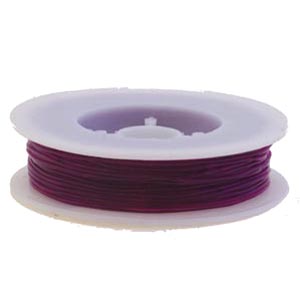 Bobine 25m fil Nylon élastique 1mm Violet