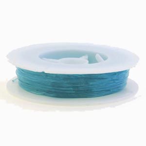 Bobine 25m fil Nylon élastique 1mm Bleu
