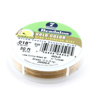 Bobine 9.20M Fil câblé 0.46mm (0.18) 7fils gold