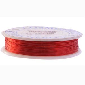 Fil cablé flexible Rouge 0.3mm