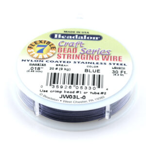 Bobine 9.20m Fil câblé 0.46mm (0.18") 7fils Blue
