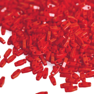 Miyuki Sachet 10g Quart Tila 5x1.2x1.9mm Rouge Opaque N°408