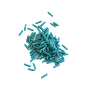 Sach 10g Bugles 2 inch 6x1.7mm trou rond Turquoise Opaque n°412